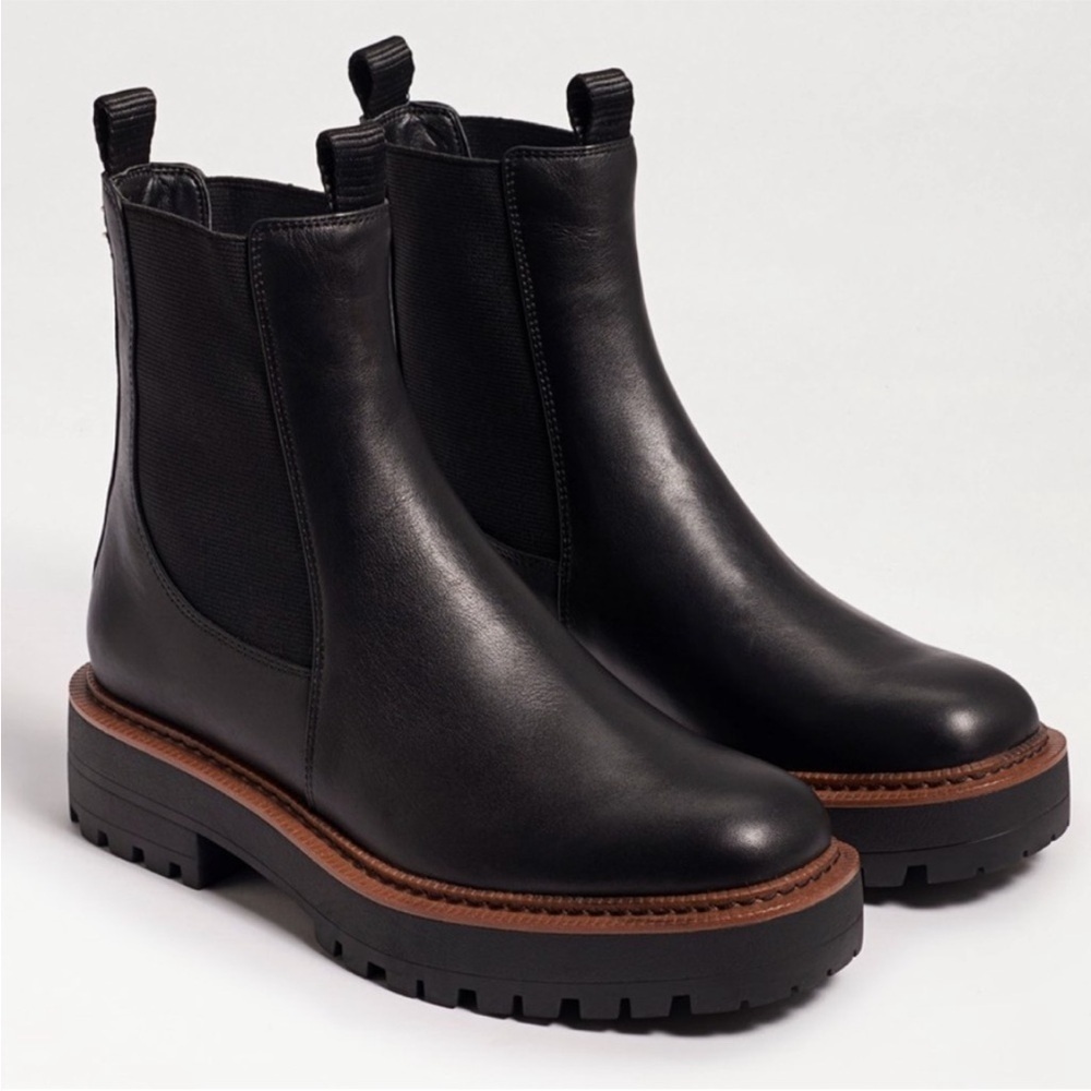 NEW! Sam Edelman Black Leather Laguna Chelsea Boot ⌨️